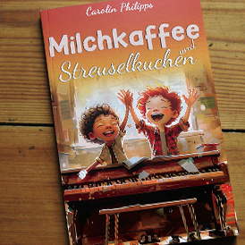 Bücher und Streuselkuchen